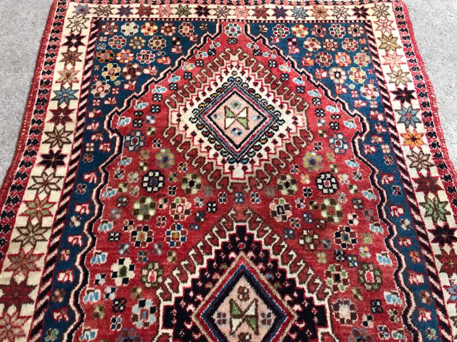 Vintage Wool Persian Rug Made In Iran 31W X 51H [Photo 6]