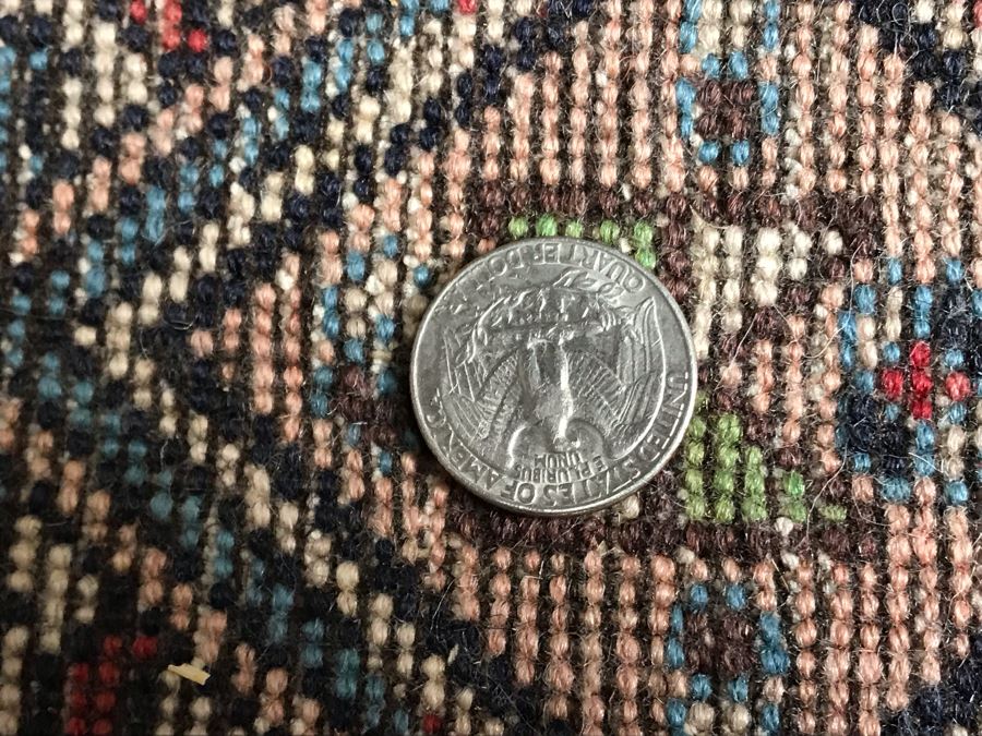 Vintage Wool Persian Rug Made In Iran 31W X 51H [Photo 11]