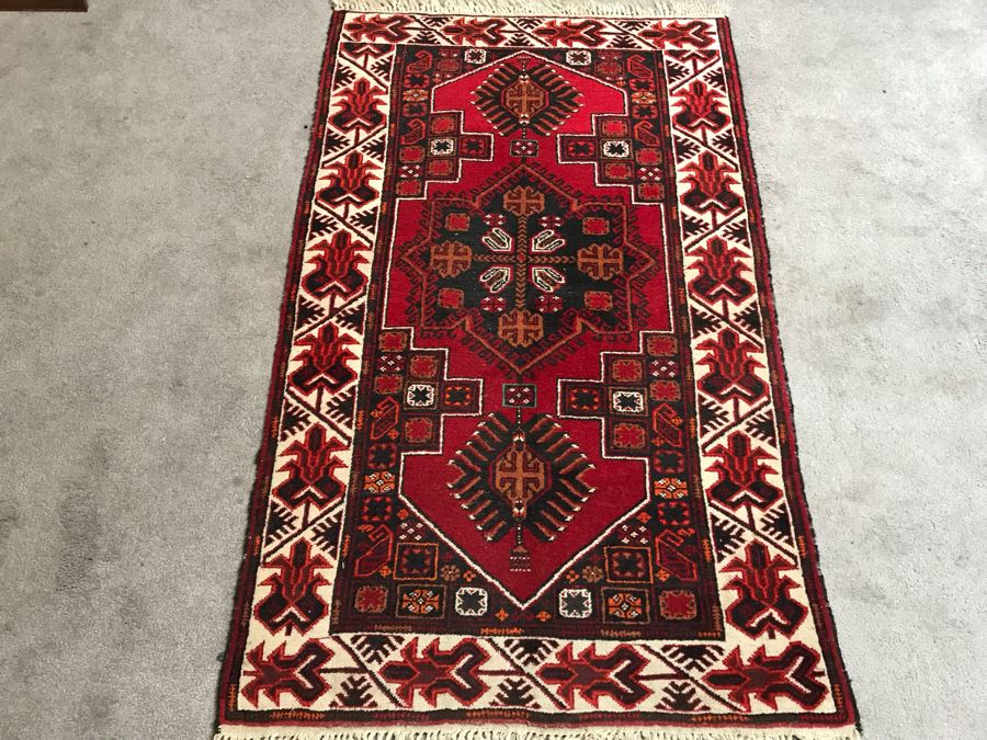 Vintage Afghan Tribal Rug 36W X 60H [Photo 4]