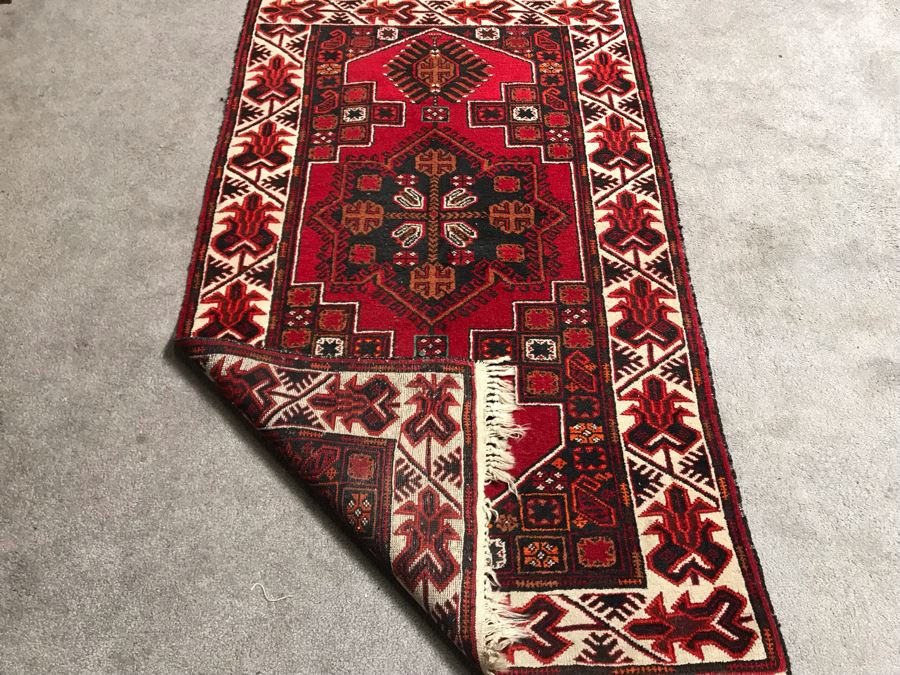 Vintage Afghan Tribal Rug 36W X 60H [Photo 17]