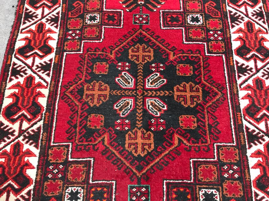 Vintage Afghan Tribal Rug 36W X 60H [Photo 8]