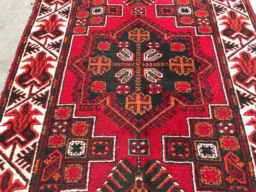 Vintage Afghan Tribal Rug 36W X 60H [Photo 7]