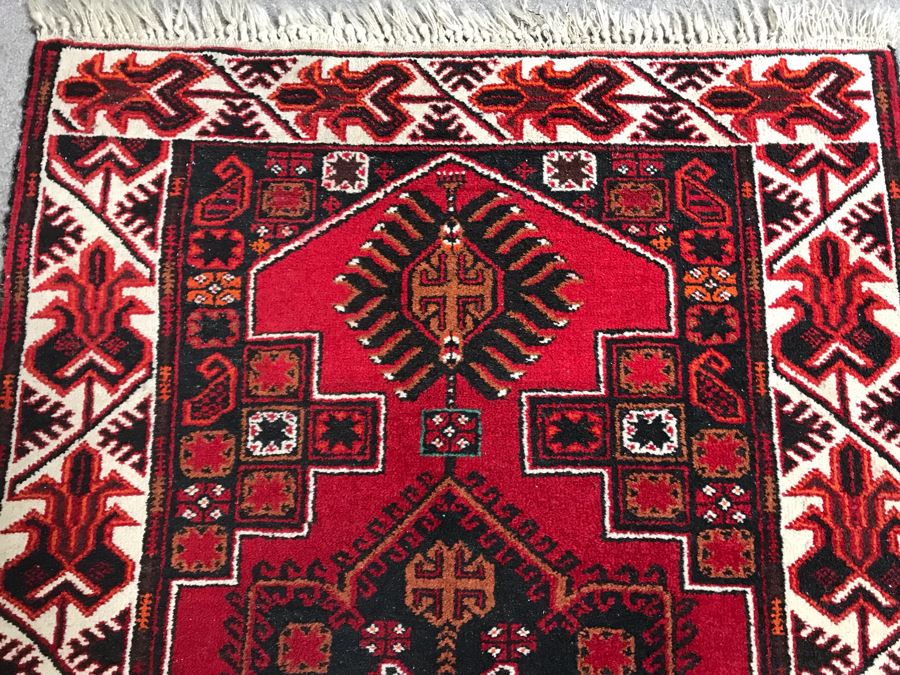 Vintage Afghan Tribal Rug 36W X 60H [Photo 9]