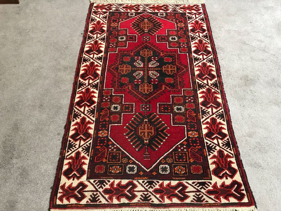 Vintage Afghan Tribal Rug 36W X 60H [Photo 2]