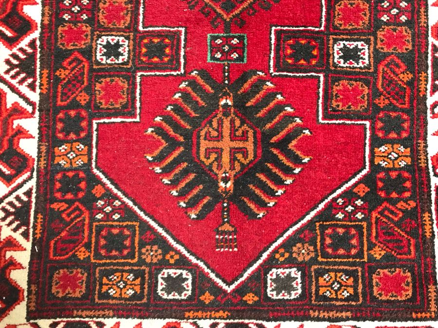 Vintage Afghan Tribal Rug 36W X 60H [Photo 6]