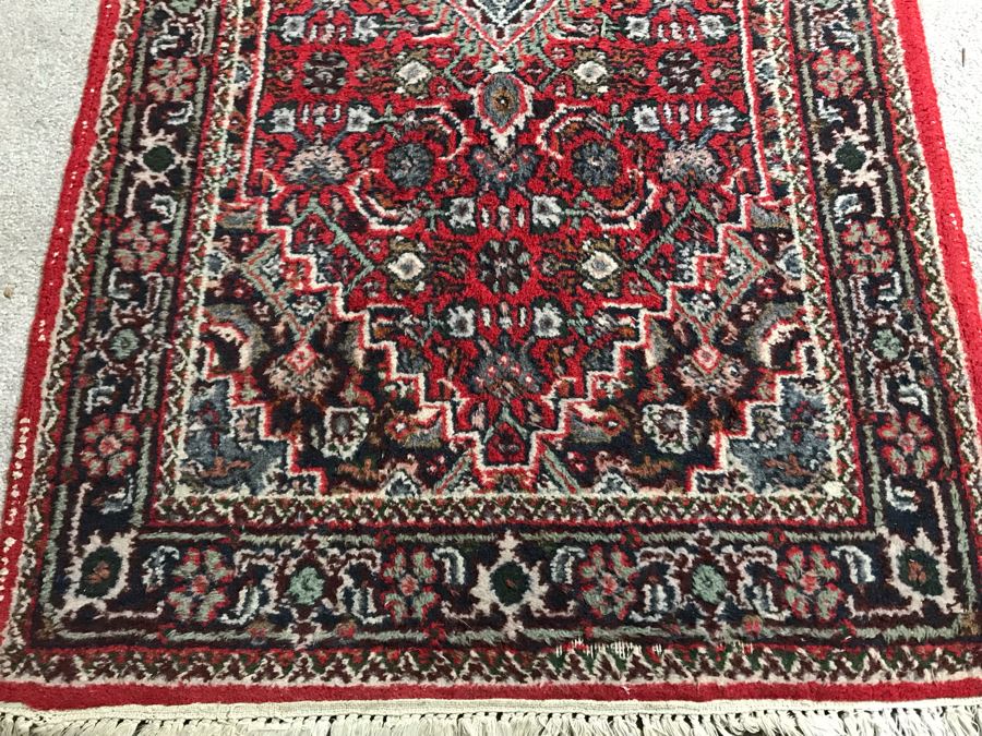 Persian Design Bijar Wool Long Runner Rug 2.6W X 10.6H Made In India [Photo 5]