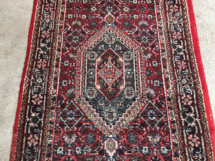 Persian Design Bijar Wool Long Runner Rug 2.6W X 10.6H Made In India [Photo 7]