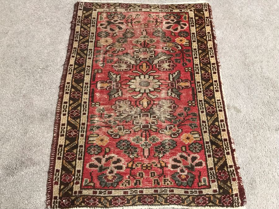 Antique Small Persian Rug 22W X 30.5H [Photo 2]