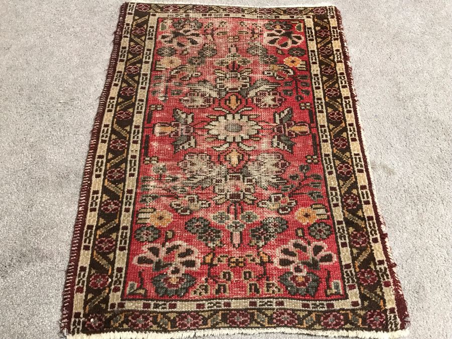 Antique Small Persian Rug 22W X 30.5H [Photo 1]