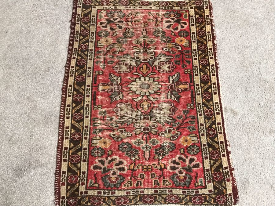 Antique Small Persian Rug 22W X 30.5H [Photo 3]