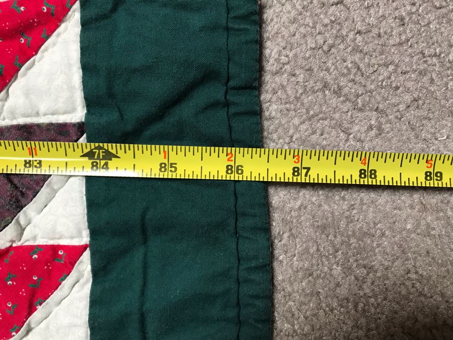 Large Winter Snowman Christmas Themed Quilt 92W X 86.5W [Photo 14]