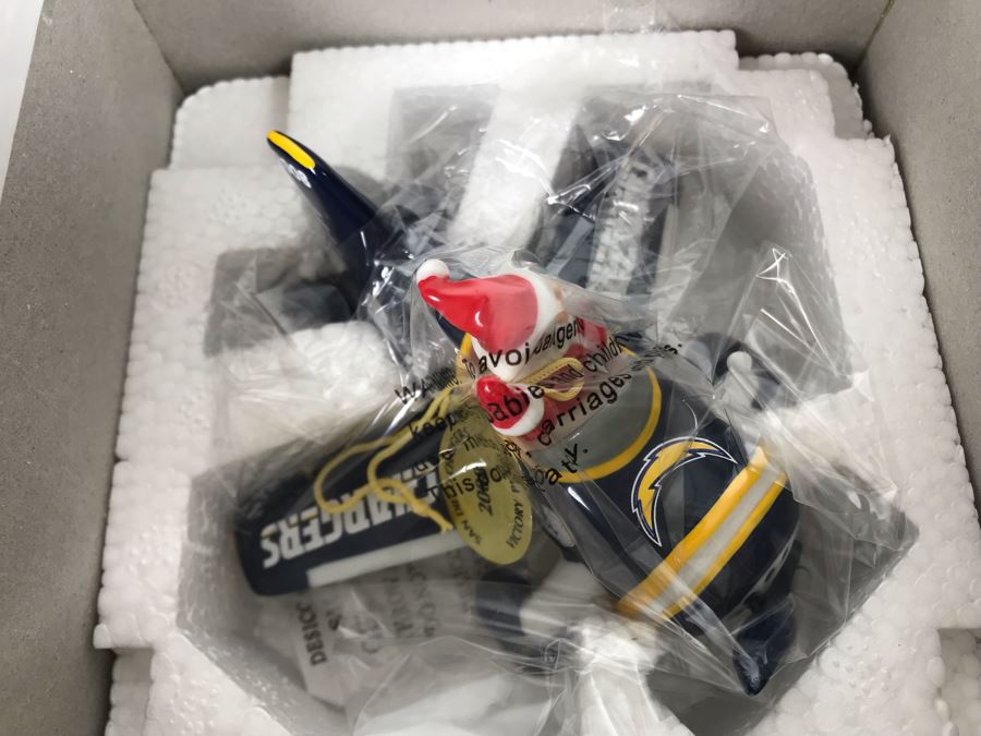Collection Of (10) Danbury Mint San Diego Chargers Collectible Ornaments With Boxes [Photo 4]