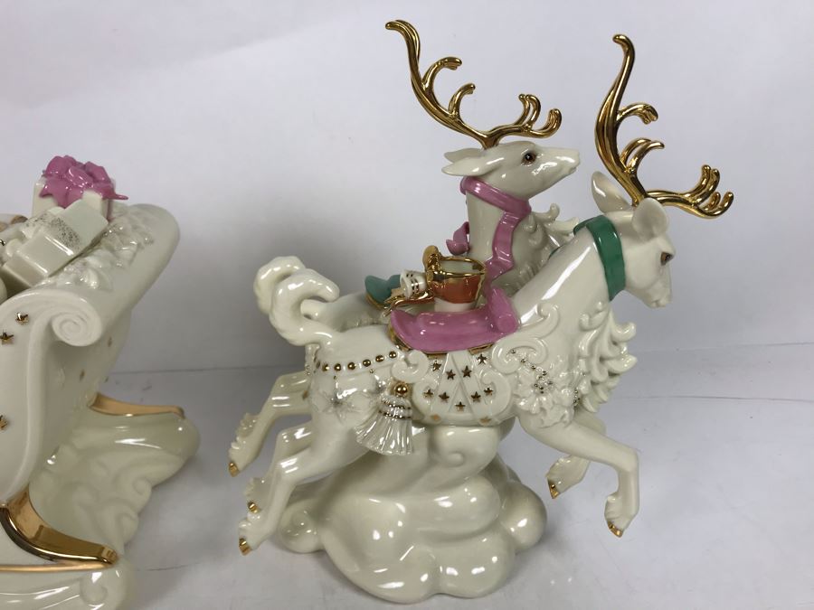 Limited Edition Fine Porcelain Lenox Holiday Delivery Candlesticks ...