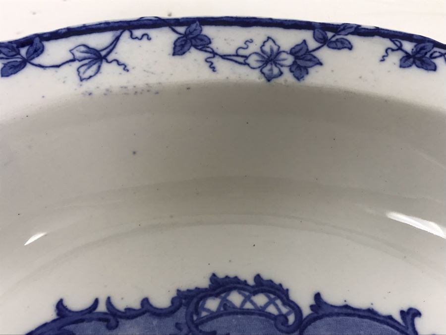 Collection Of (4) English Blue & White China Dishes: Brown-Westhead, Moore & Co Cauldon, Willow Johnson Bros [Photo 16]