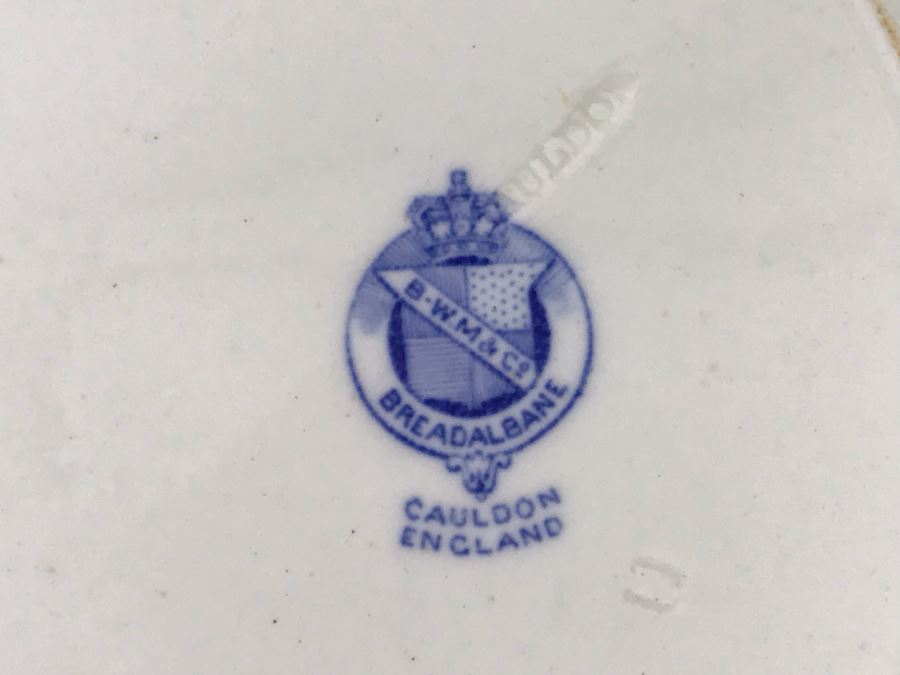 Brown-Westhead, Moore & Co Cauldon England: (2) Plates 9R And (1) Handled Bowl 10R [Photo 14]