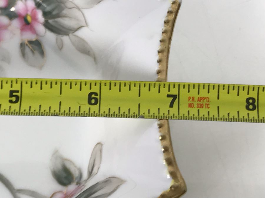 Stunning Hand Painted Japanese Nippon Gold Rim Bowl 7W [Photo 11]