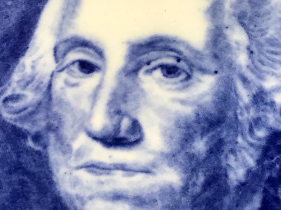 Wedgwood Washington Bicentennial Blue & White Luncheon Plate [Photo 7]