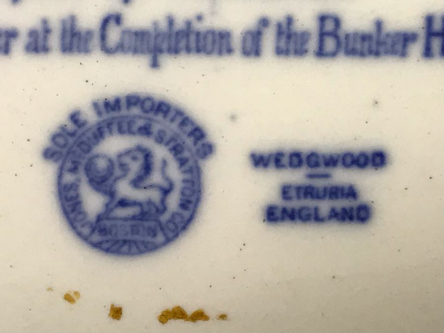 Wedgwood Washington Bicentennial Blue & White Luncheon Plate [Photo 10]