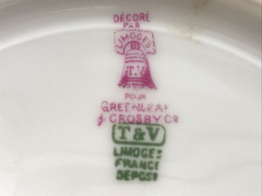 (4) Vintage Limoges France T & V Plates 7.25 [Photo 9]