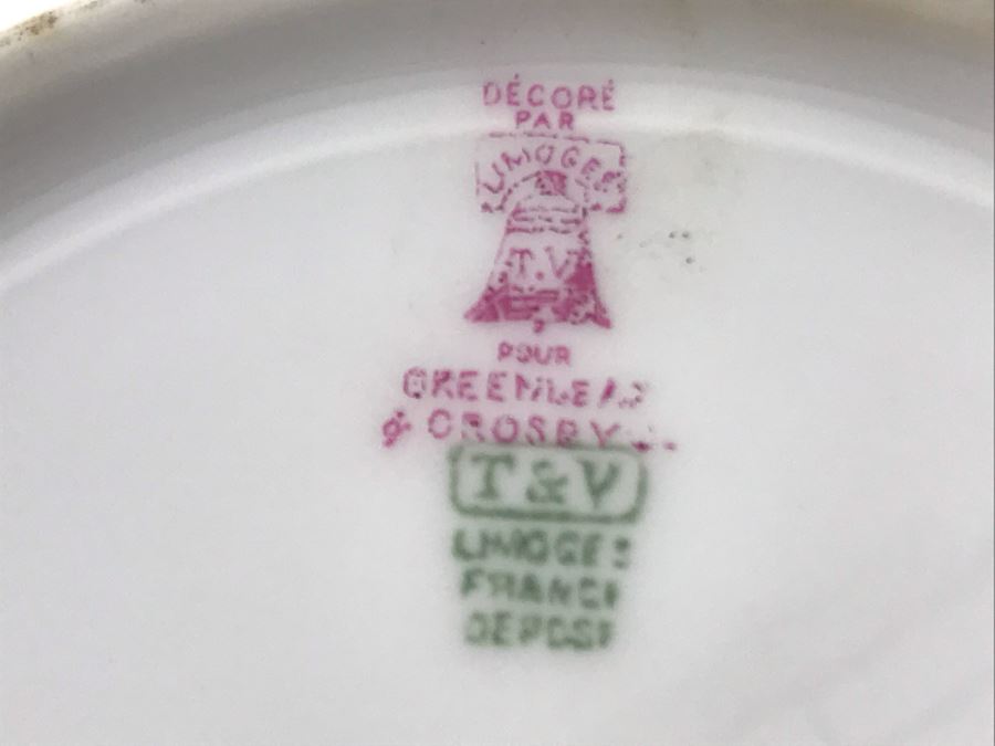 (4) Vintage Limoges France T & V Plates 7.25 [Photo 10]