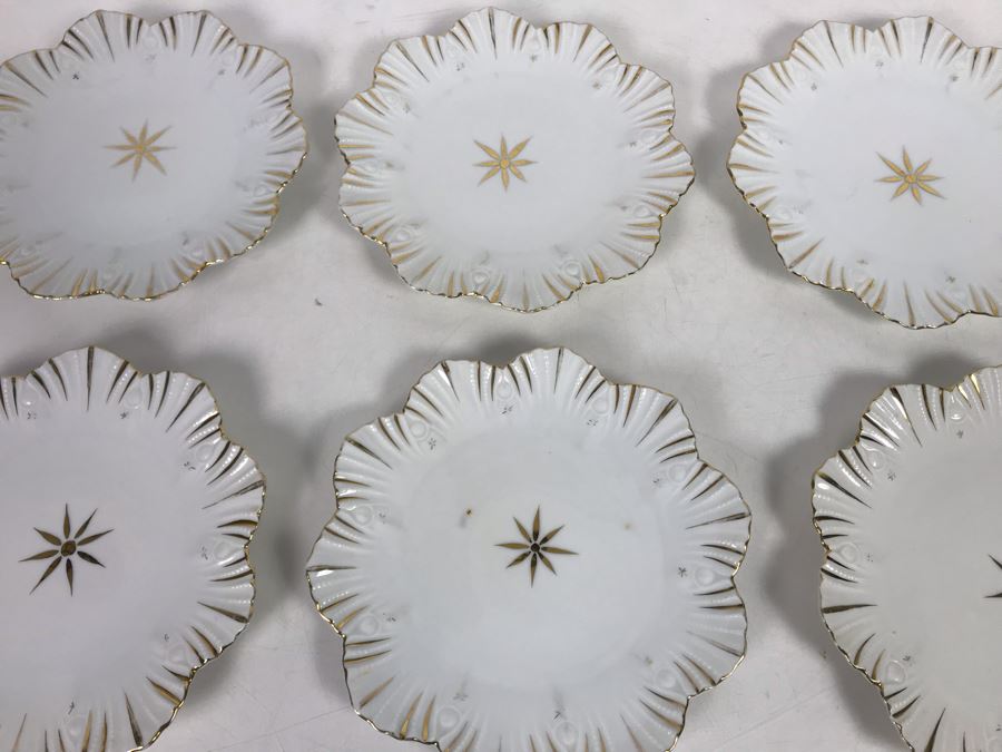 JUST ADDED - (6) Vintage BFHS Benjamin F Hunt & Son China Plates Carlsbad Made In Austria [Photo 2]