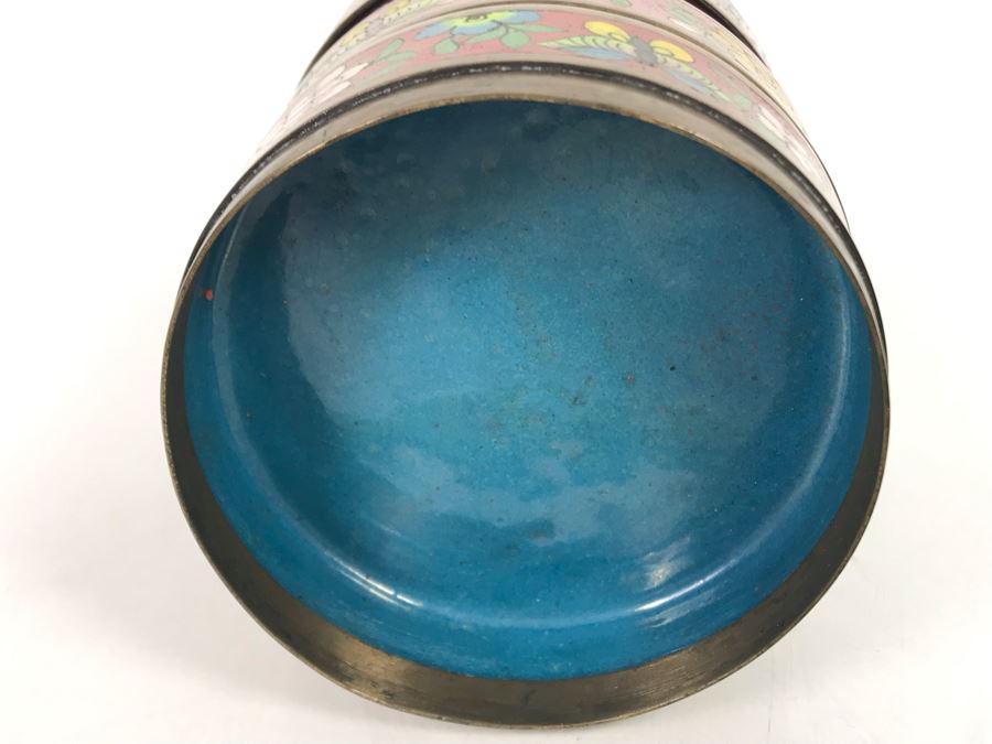 Vintage Cloisonne Stacking 3-Piece Box 3.75H [Photo 5]