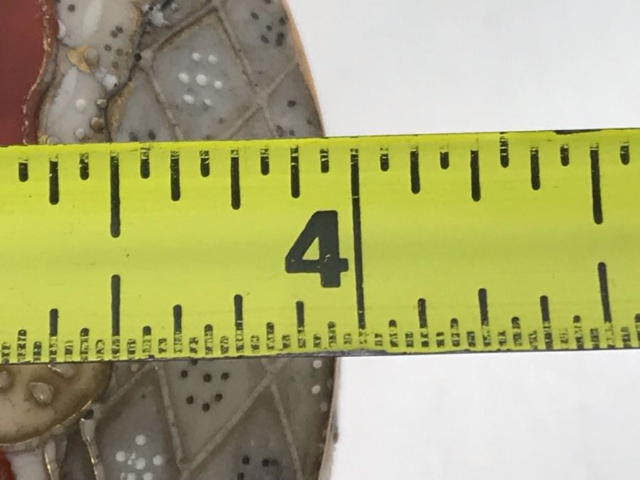 Vintage Signed Japanese Porcelain Kutani Handpainted Footed Lidded Box 4R X 4H [Photo 14]