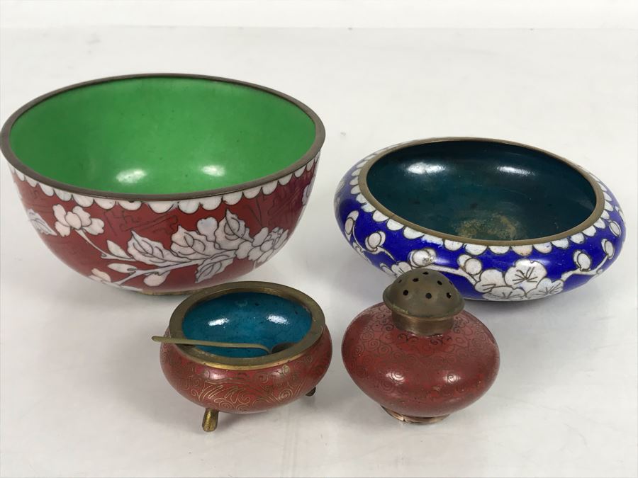 Vintage Collection Of Cloisonne