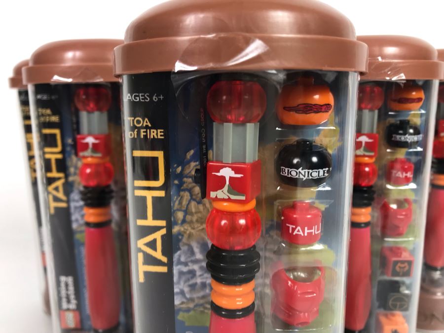 (6) Lego Bionicle Tahu Toa Of Fire Pens [Photo 2]