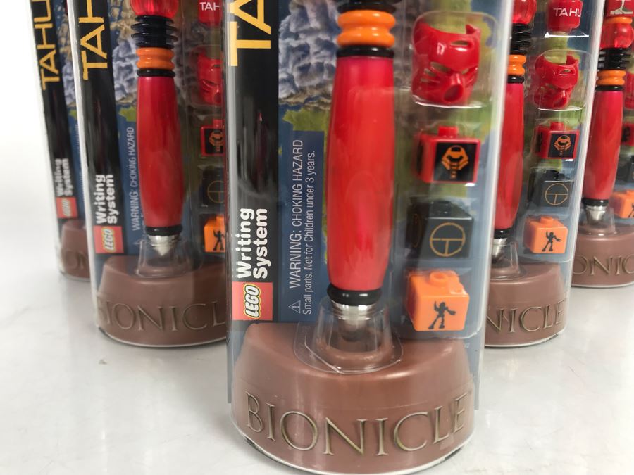 (6) Lego Bionicle Tahu Toa Of Fire Pens [Photo 3]