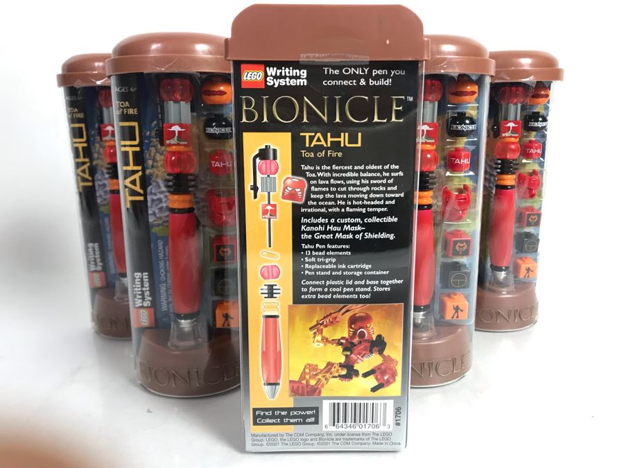 (6) Lego Bionicle Tahu Toa Of Fire Pens [Photo 4]