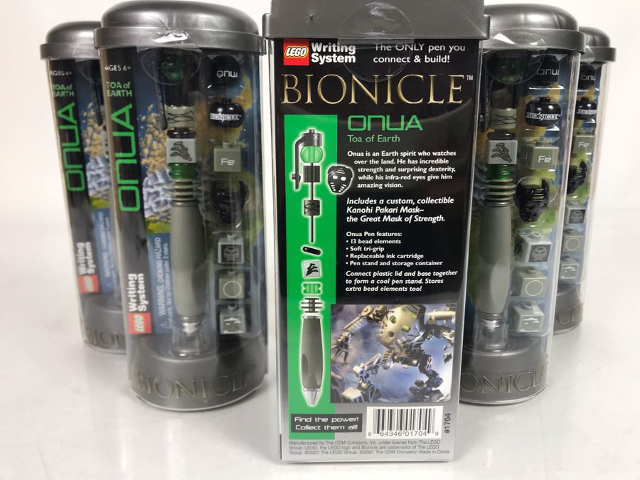 (6) Lego Bionicle Onua Toa Of Earth Pens [Photo 4]