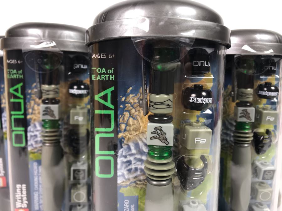 (6) Lego Bionicle Onua Toa Of Earth Pens [Photo 2]