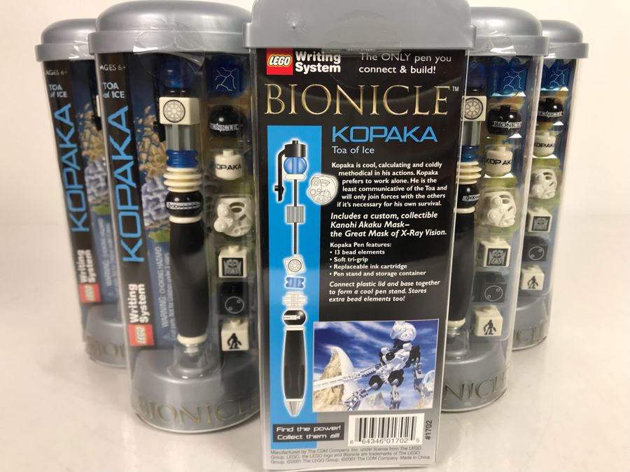 (6) Lego Bionicle Kopaka Toa Of Ice Pens [Photo 4]