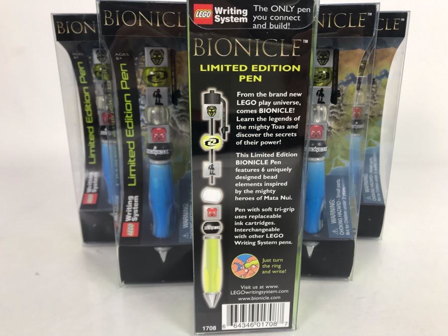 (6) Lego Bionicle Limited Edition Pens [Photo 4]
