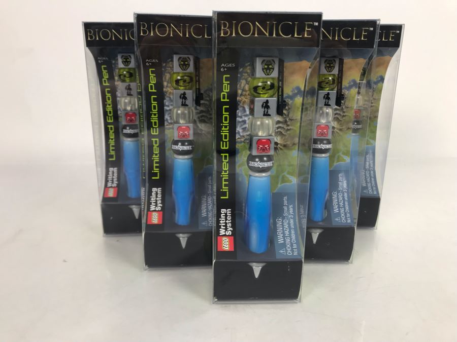 (6) Lego Bionicle Limited Edition Pens [Photo 1]