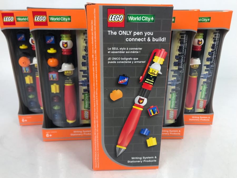 (6) Lego World City Fireman Pens [Photo 4]
