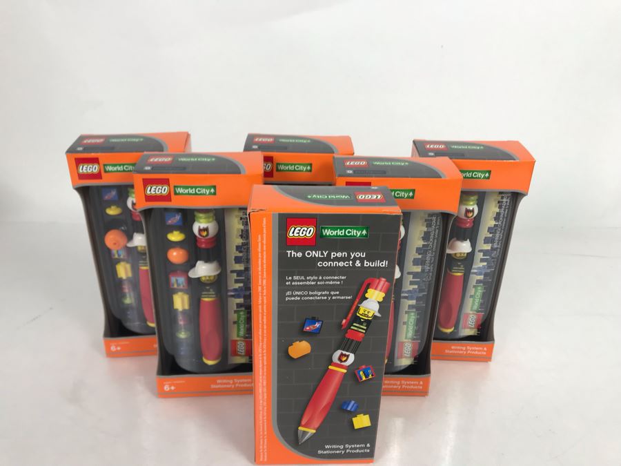(6) Lego World City Fireman Pens [Photo 5]