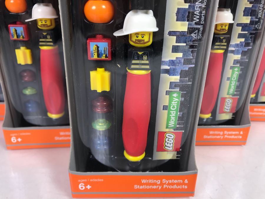 (6) Lego World City Fireman Pens [Photo 3]