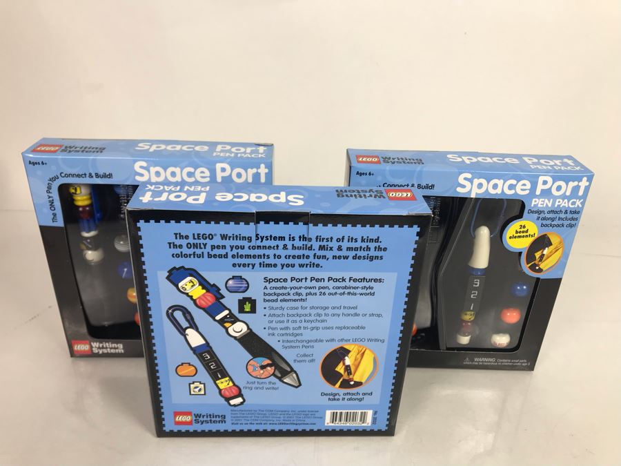 (3) Lego Space Port Pen Packs [Photo 5]