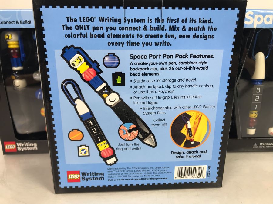 (3) Lego Space Port Pen Packs [Photo 4]