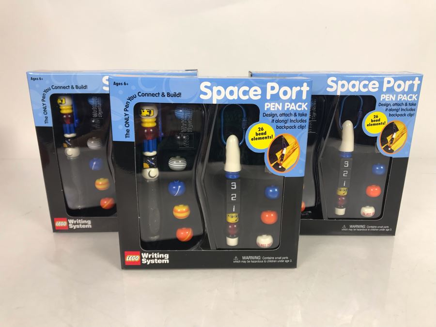 (3) Lego Space Port Pen Packs [Photo 1]