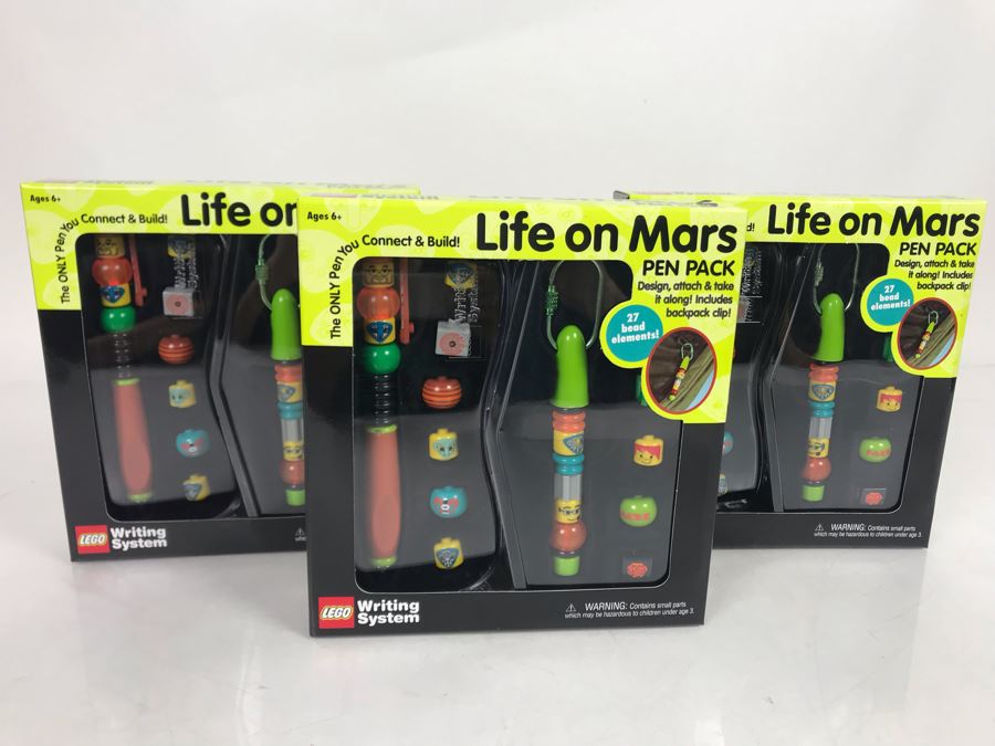 (3) Lego Life On Mars Pen Packs
