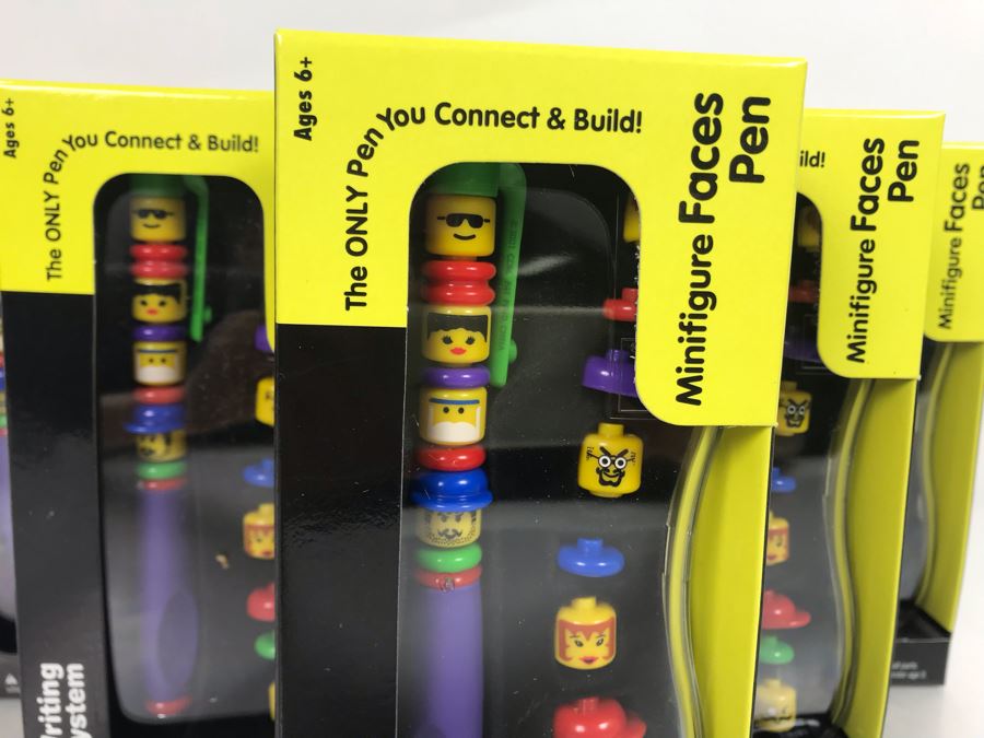 (6) Lego Minifigure Faces Pens [Photo 2]