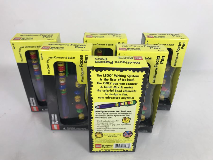 (6) Lego Minifigure Faces Pens [Photo 5]