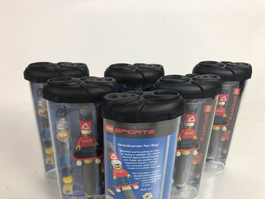 (6) Lego Skateboarder Boy Pens [Photo 5]