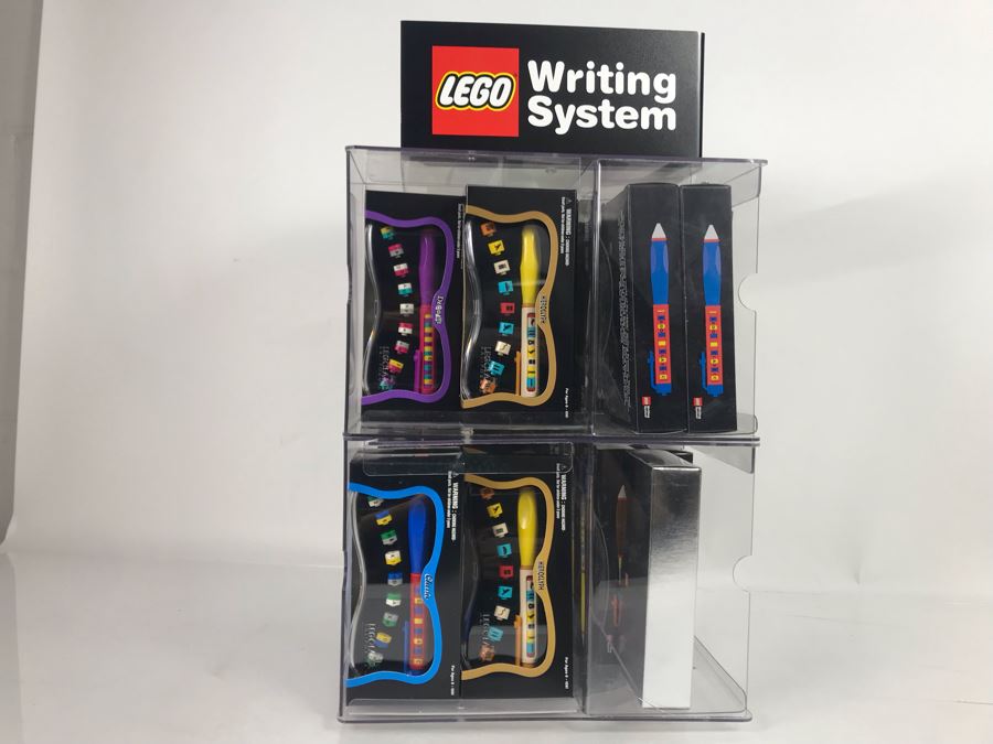 Lego Writing System Acrylic Rotating Store Display With Lego Pens [Photo 1]