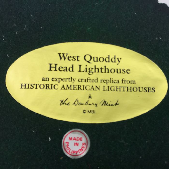 The Danbury Mint West Quoddy Head Lighthouse Figurine Model [Photo 6]