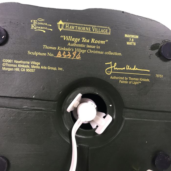 Thomas Kinkade's Village Christmas Collection 'Village Tea Room' By Hawthorne Village [Photo 6]