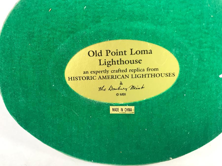 The Danbury Mint Old Point Loma Lighthouse Sculpture From Historic American Lighthouses [Photo 5]